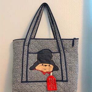 NoJo Paddington Bear Quilted Tote/Diaper Bag